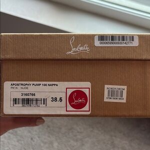 Christian Louboutin Nude Apostrophy Pumps